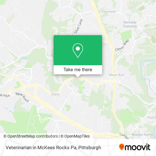 Mapa de Veterinarian in McKees Rocks Pa