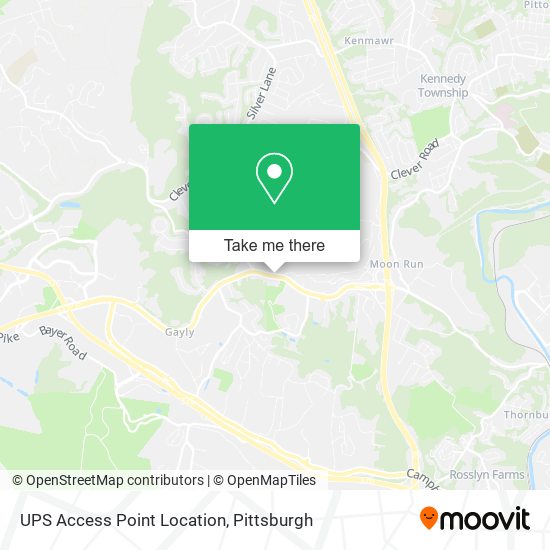 UPS Access Point Location map