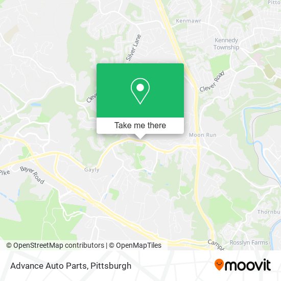 Mapa de Advance Auto Parts