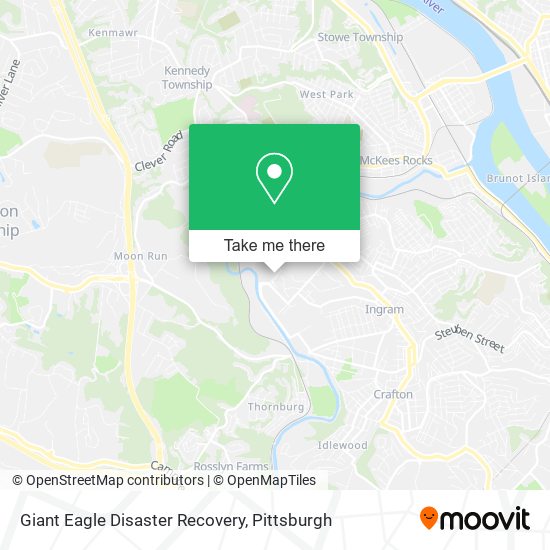 Mapa de Giant Eagle Disaster Recovery