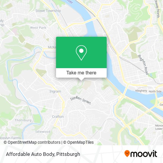 Affordable Auto Body map