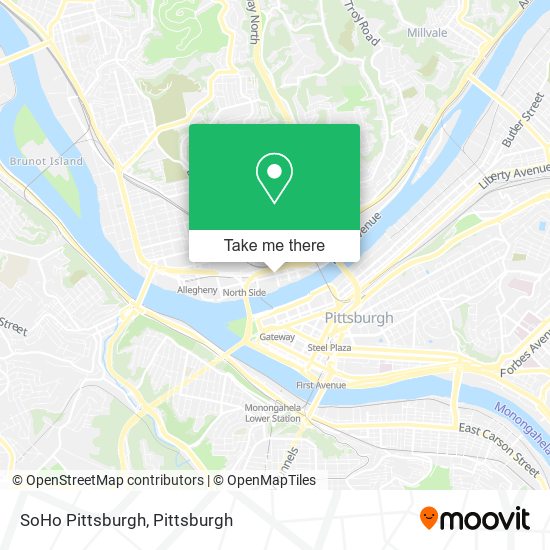 SoHo Pittsburgh map