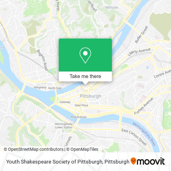 Youth Shakespeare Society of Pittsburgh map