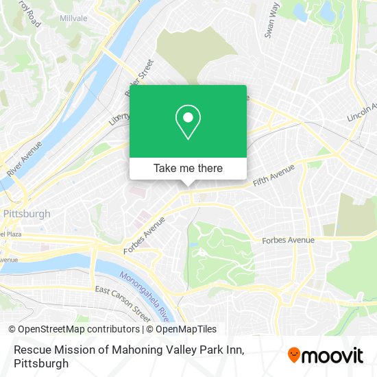 Rescue Mission of Mahoning Valley Park Inn map