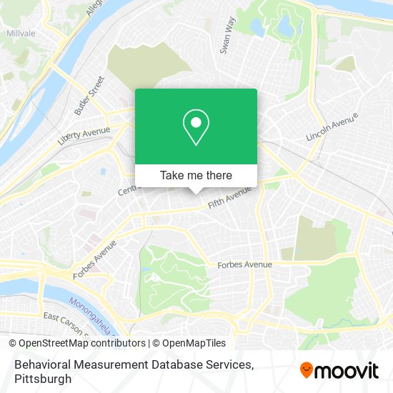 Behavioral Measurement Database Services map