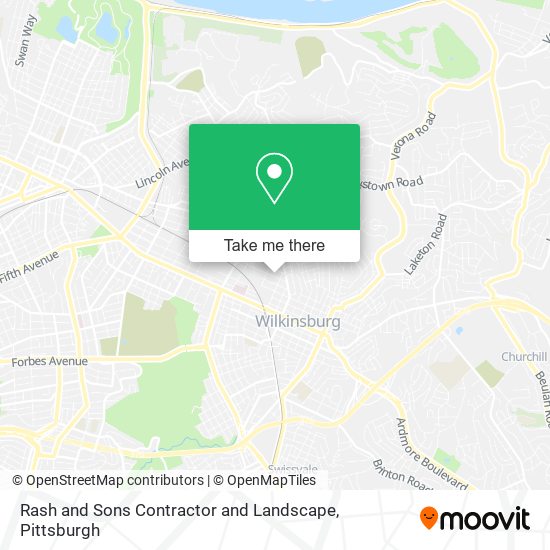 Rash and Sons Contractor and Landscape map