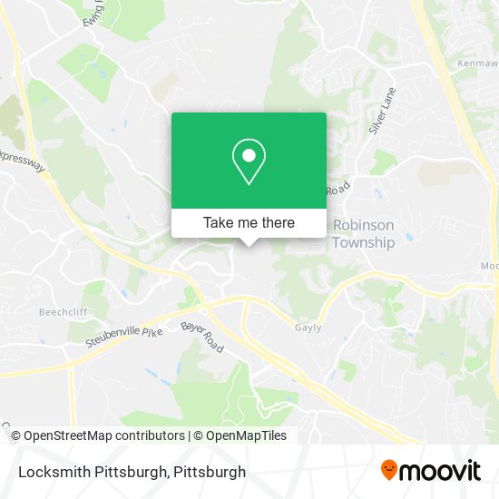 Locksmith Pittsburgh map