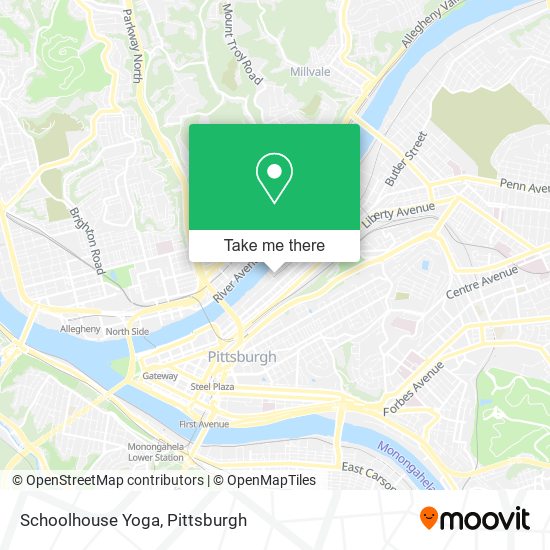 Schoolhouse Yoga map