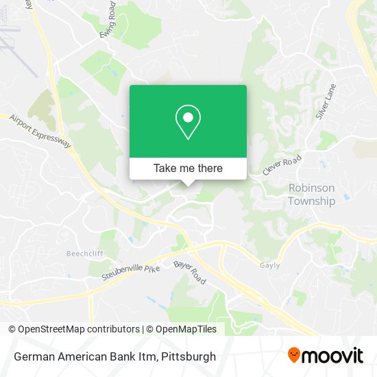 German American Bank Itm map