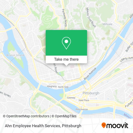 Mapa de Ahn Employee Health Services