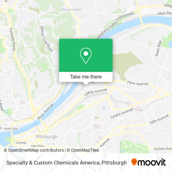 Mapa de Specialty & Custom Chemicals America