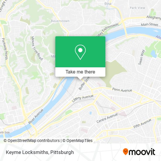 Mapa de Keyme Locksmiths