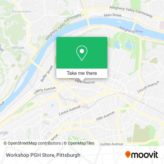 Workshop PGH Store map