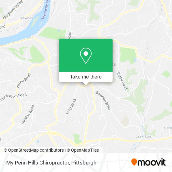My Penn Hills Chiropractor map