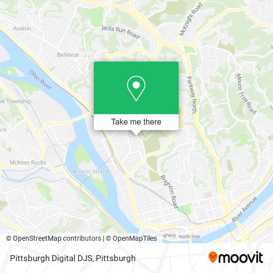 Pittsburgh Digital DJS map