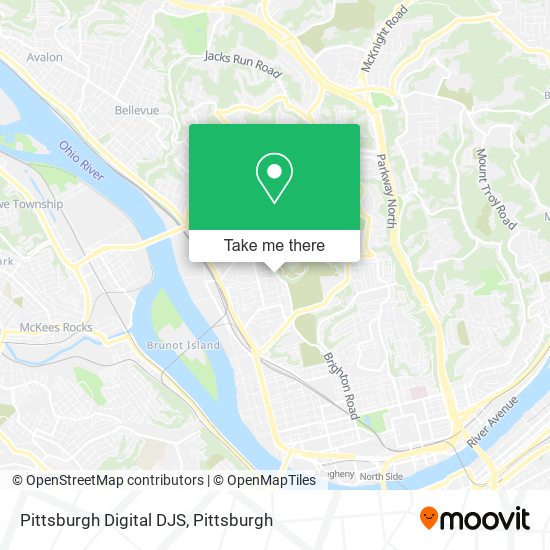 Mapa de Pittsburgh Digital DJS