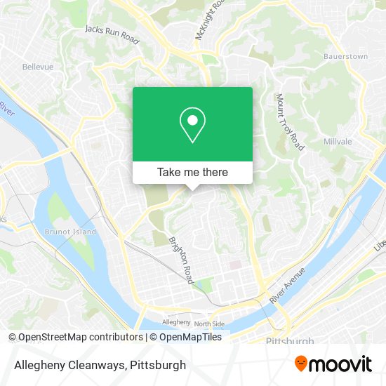 Mapa de Allegheny Cleanways