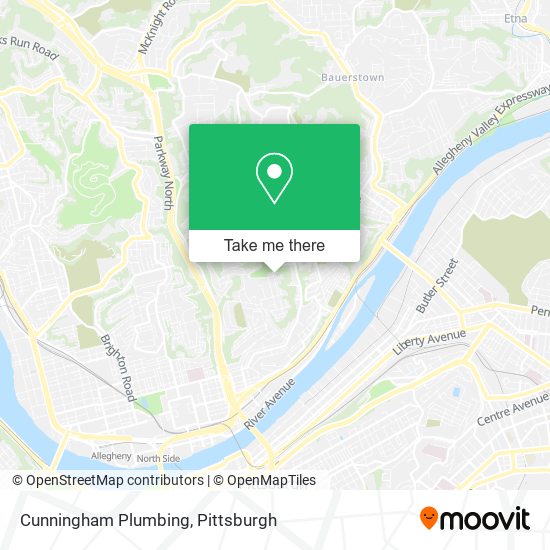 Mapa de Cunningham Plumbing