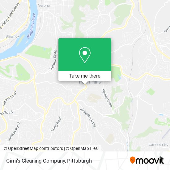 Mapa de Gimi's Cleaning Company