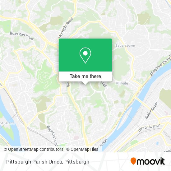 Pittsburgh Parish Umcu map