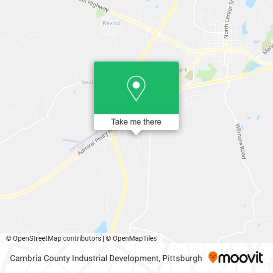 Mapa de Cambria County Industrial Development