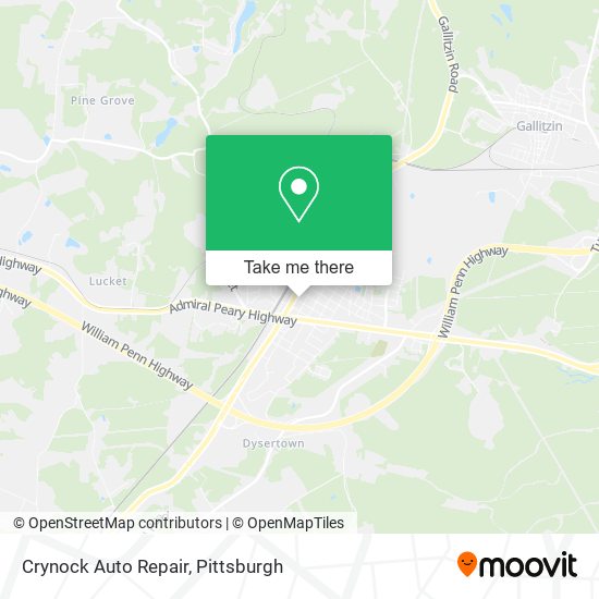 Crynock Auto Repair map