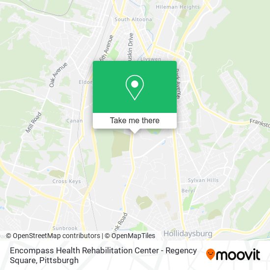 Encompass Health Rehabilitation Center - Regency Square map