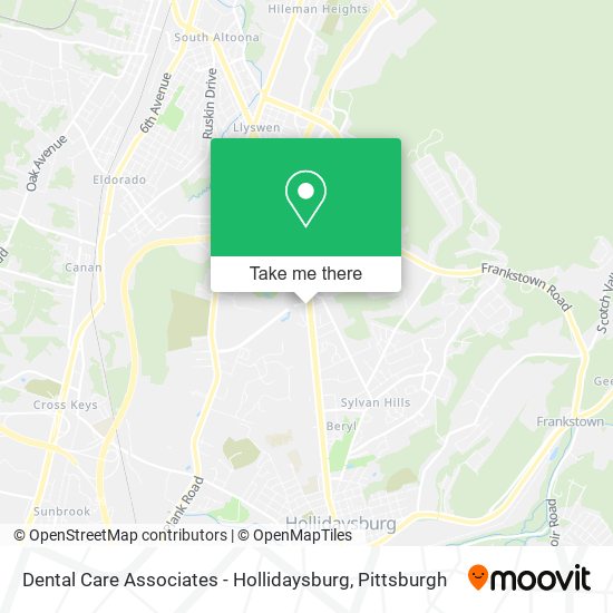 Mapa de Dental Care Associates - Hollidaysburg