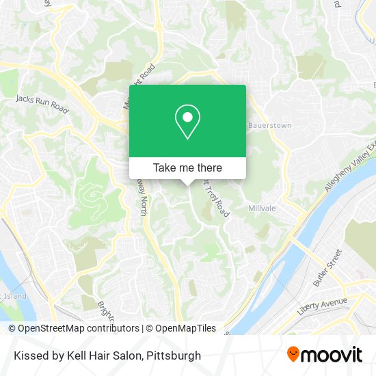 Mapa de Kissed by Kell Hair Salon
