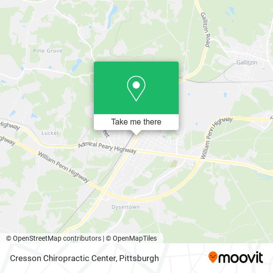 Cresson Chiropractic Center map