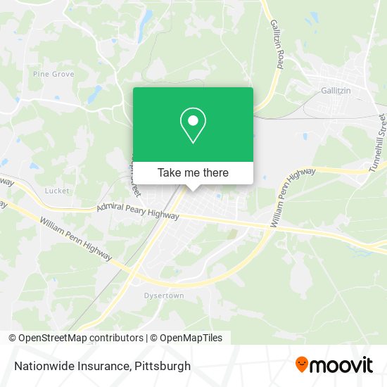 Mapa de Nationwide Insurance