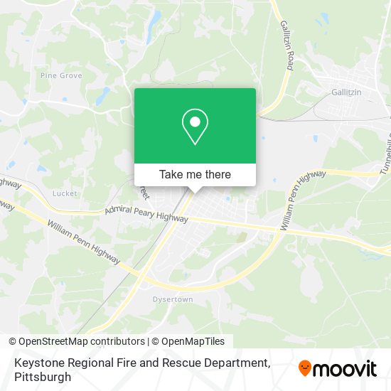 Keystone Regional Fire and Rescue Department map