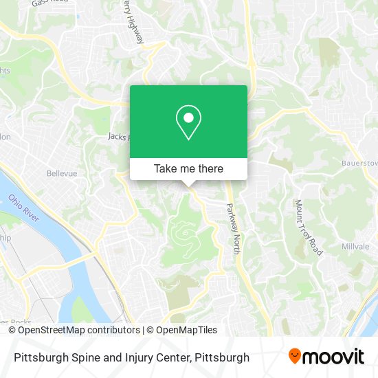 Pittsburgh Spine and Injury Center map