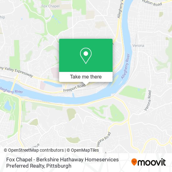 Mapa de Fox Chapel - Berkshire Hathaway Homeservices Preferred Realty
