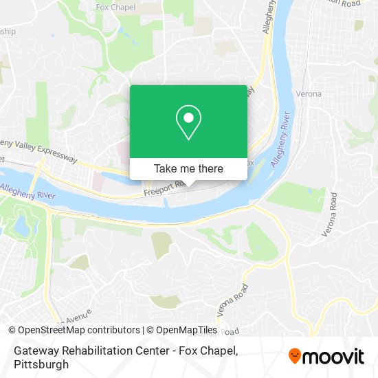Mapa de Gateway Rehabilitation Center - Fox Chapel