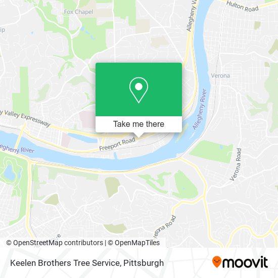 Keelen Brothers Tree Service map
