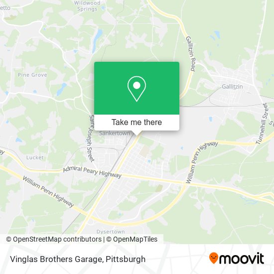 Mapa de Vinglas Brothers Garage