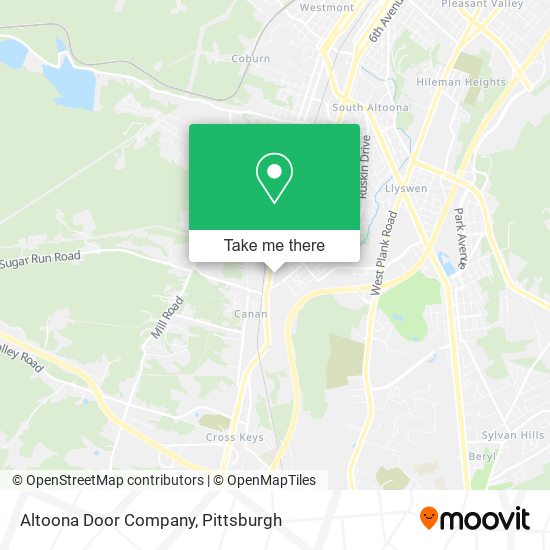 Mapa de Altoona Door Company