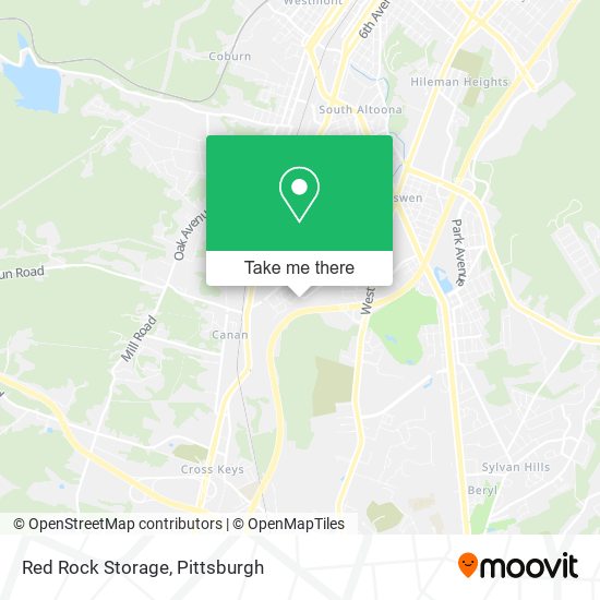 Red Rock Storage map