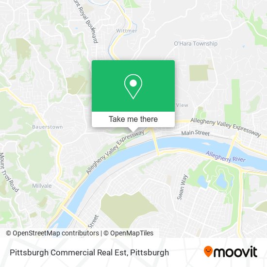 Mapa de Pittsburgh Commercial Real Est