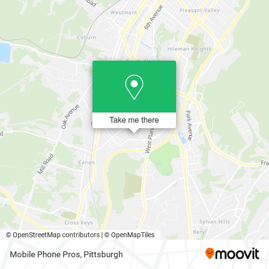 Mobile Phone Pros map