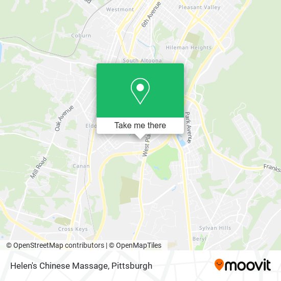 Helen's Chinese Massage map