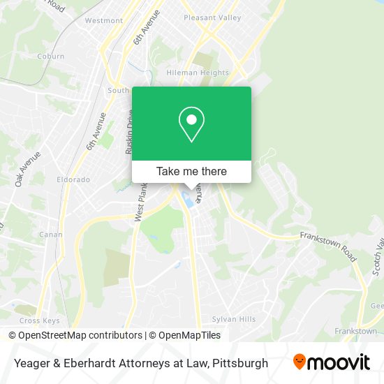 Mapa de Yeager & Eberhardt Attorneys at Law