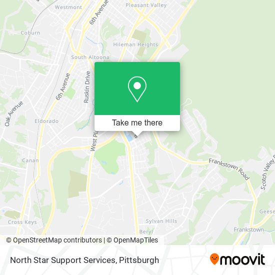 North Star Support Services map