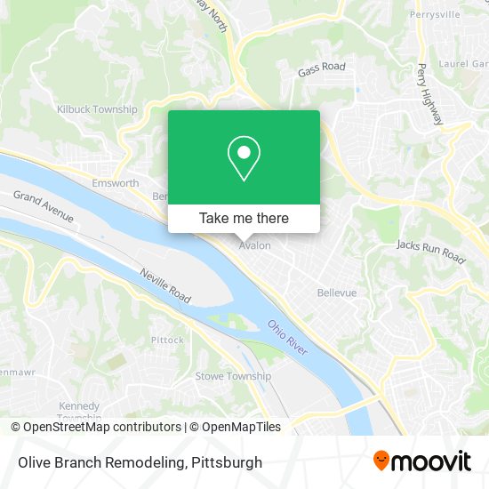 Mapa de Olive Branch Remodeling