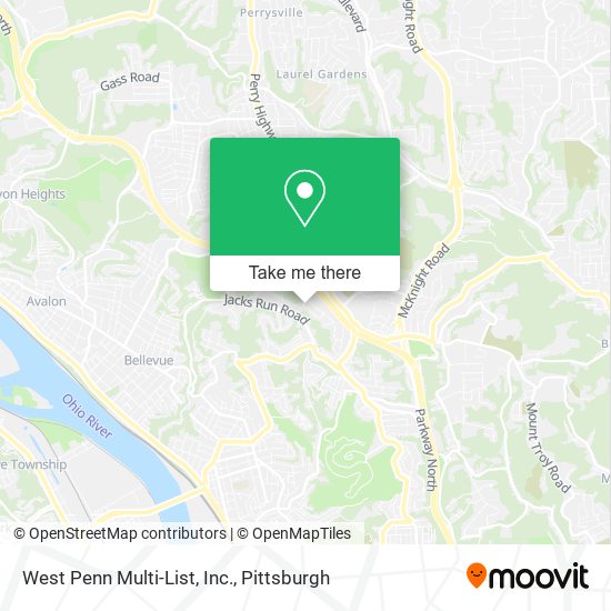 West Penn Multi-List, Inc. map