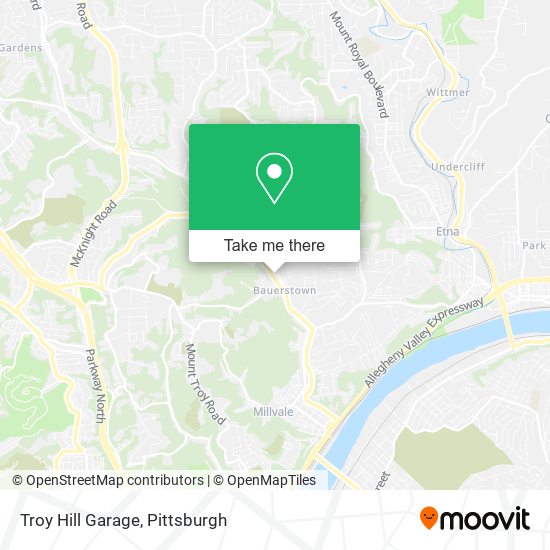 Troy Hill Garage map