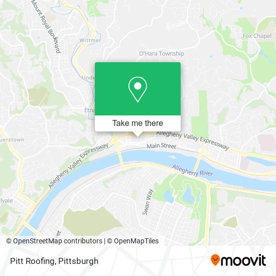 Mapa de Pitt Roofing