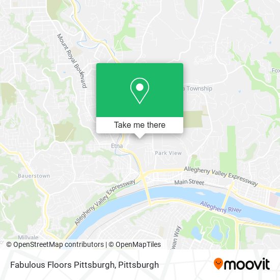 Fabulous Floors Pittsburgh map