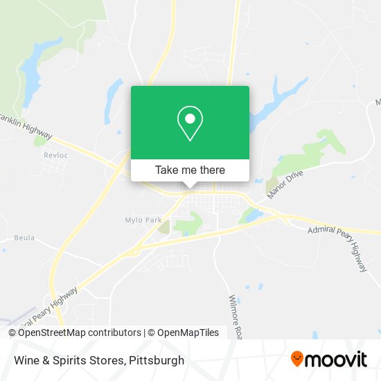 Mapa de Wine & Spirits Stores